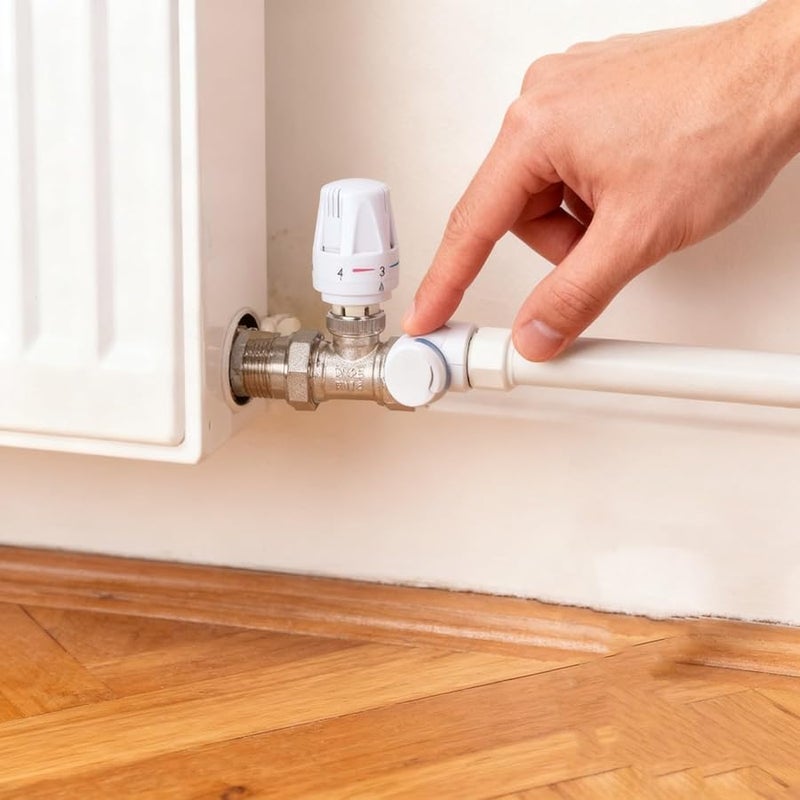 DN15 محول نحاسي حراري مستقيم 5 مستويات لمدافئ المناشف المشعات العمودية - Image 2